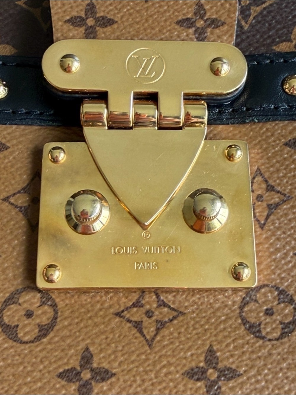 Authentic Louis Vuitton Trunk Reverse Monogram Crossbody Handbag Purse Bag - Picture 15 of 16